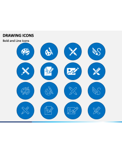Drawing Icons PPT Slide 1