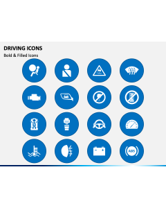 Driving Icons PPT Slide 1
