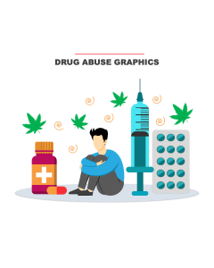 Drug Abuse Graphics PPT Slide 1