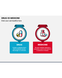 Drug Vs Medicine PPT Slide 1