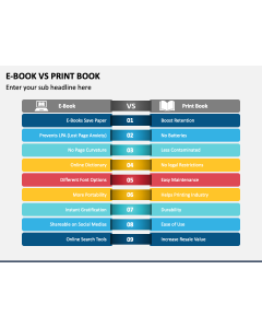 E-Book Vs Print Book PPT Slide 1