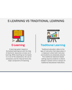 E-Learning Vs Traditional Learning PPT Slide 1