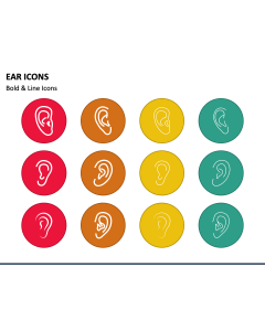 Ear Icons PPT Slide 1