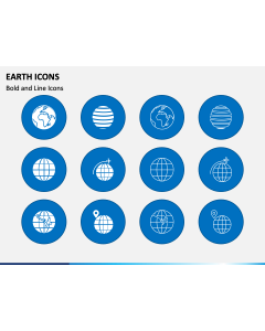 Earth Icons PPT Slide 1