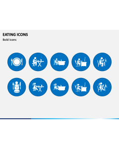 Eating Icons PPT Slide 1