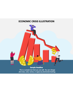 Economic Crisis Illustration PPT Slide 1