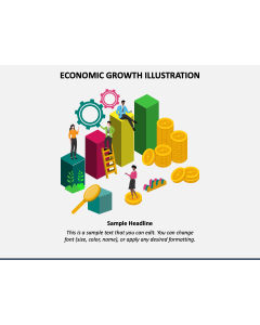 Economic Growth Illustration PPT Slide 1