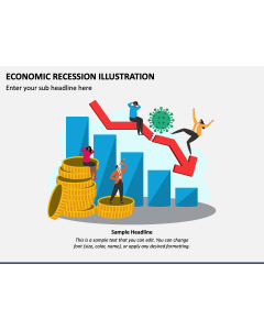 Economic Recession Illustration PPT Slide 1