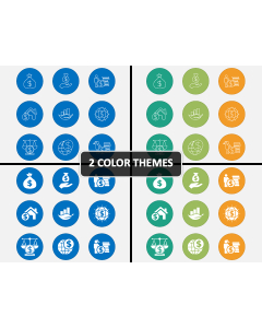 Economy Icons PPT Cover Slide