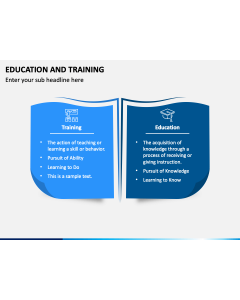 Education and Training PPT Slide 1
