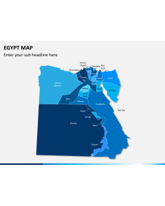 Egypt map PPT slide 1