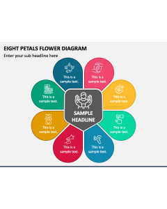 Eight Petals Flower Diagram PPT Slide 1
