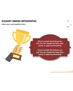 Elegant Award Infographic PPT Slide 2