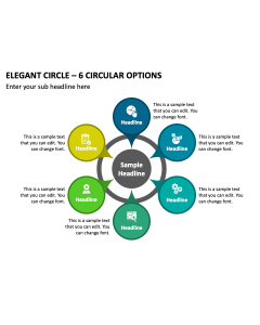 Elegant Circle - 6 Circular Options PPT Thumbnail