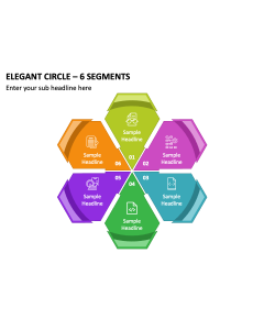 Elegant Circle - 6 Segments PPT Thumbnail