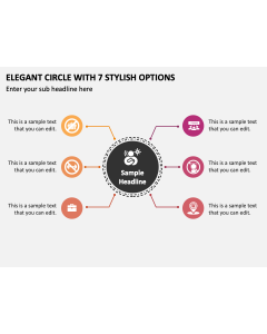 Elegant Circle with 7 Stylish Options PPT Slide 2