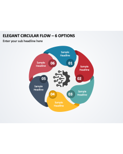 Elegant Circular Flow - 6 Options PPT Thumbnail