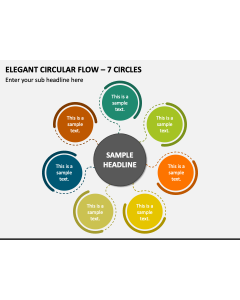 Elegant Circular Flow - 7 Circles PPT Slide 1