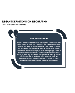 Elegant Definition Box Infographic PPT Slide 2