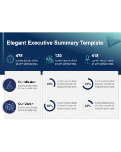 Elegant Executive Summary Template PPT Thumbnail