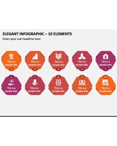 Elegant Infographic - 10 Elements PPT Slide 1