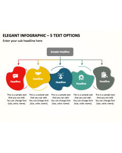Elegant Infographic - 5 Text Options PPT Thumbnail