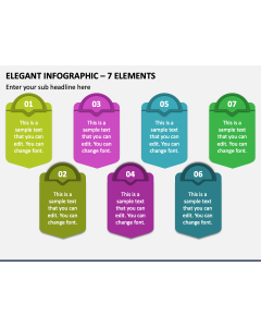 Elegant Infographic - 7 Elements PPT Slide 1