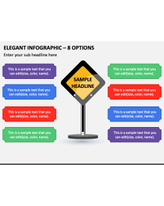 Elegant Infographic - 8 Options PPT Slide 1