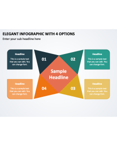 Elegant Infographic with 4 Options PPT Thumbnail
