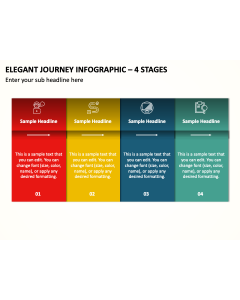 Elegant Journey Infographic - 4 Stages PPT Thumbnail