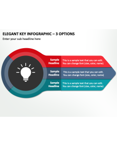 Elegant Key Infographic - 3 Options PPT Slide 2