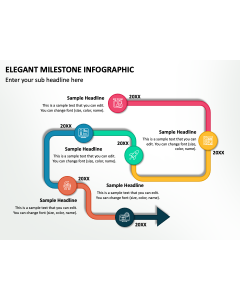 Elegant Milestone Infographic PPT Slide 2