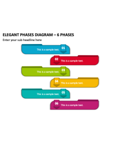 Elegant Phases Diagram - 6 Phases PPT Slide 2