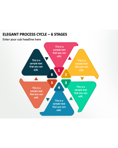 Elegant Process Cycle - 6 Stages PPT Slide 2