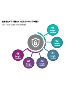 Elegant Semicircle - 6 Stages PPT Slide 2