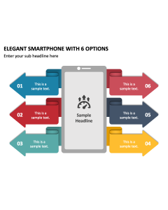 Elegant Smartphone with 6 Options PPT Thumbnail