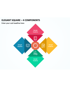 Elegant Square - 4 Components PPT Thumbnail