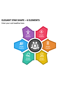 Elegant Star Shape - 6 Elements PPT Thumbnail