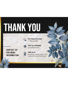 Elegant Thank You Slide Background PPT Thumbnail