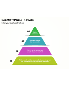 Elegant Triangle - 4 Stages PPT Thumbnail