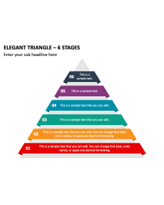 Elegant Triangle - 6 Stages PPT Thumbnail