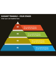 Elegant Triangle - Four Stages PPT Thumbnail