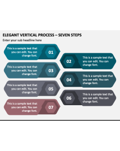 Elegant Vertical Process - Seven Steps PPT Slide 1