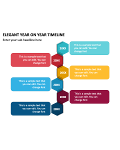 Elegant Year On Year Timeline PPT Slide 2