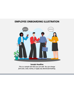 Employee Onboarding Illustration PPT Slide 1