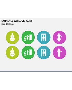 Employee Welcome Icons PPT Slide 1