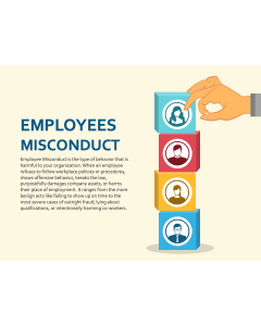 Employees Misconduct PPT Slide 1