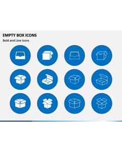 Empty Box Icons PPT Slide 1