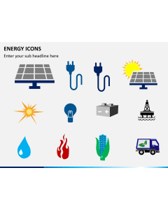 Energy icons PPT slide 1