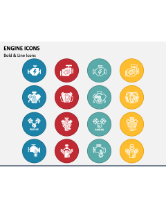 Engine Icons PPT Slide 1